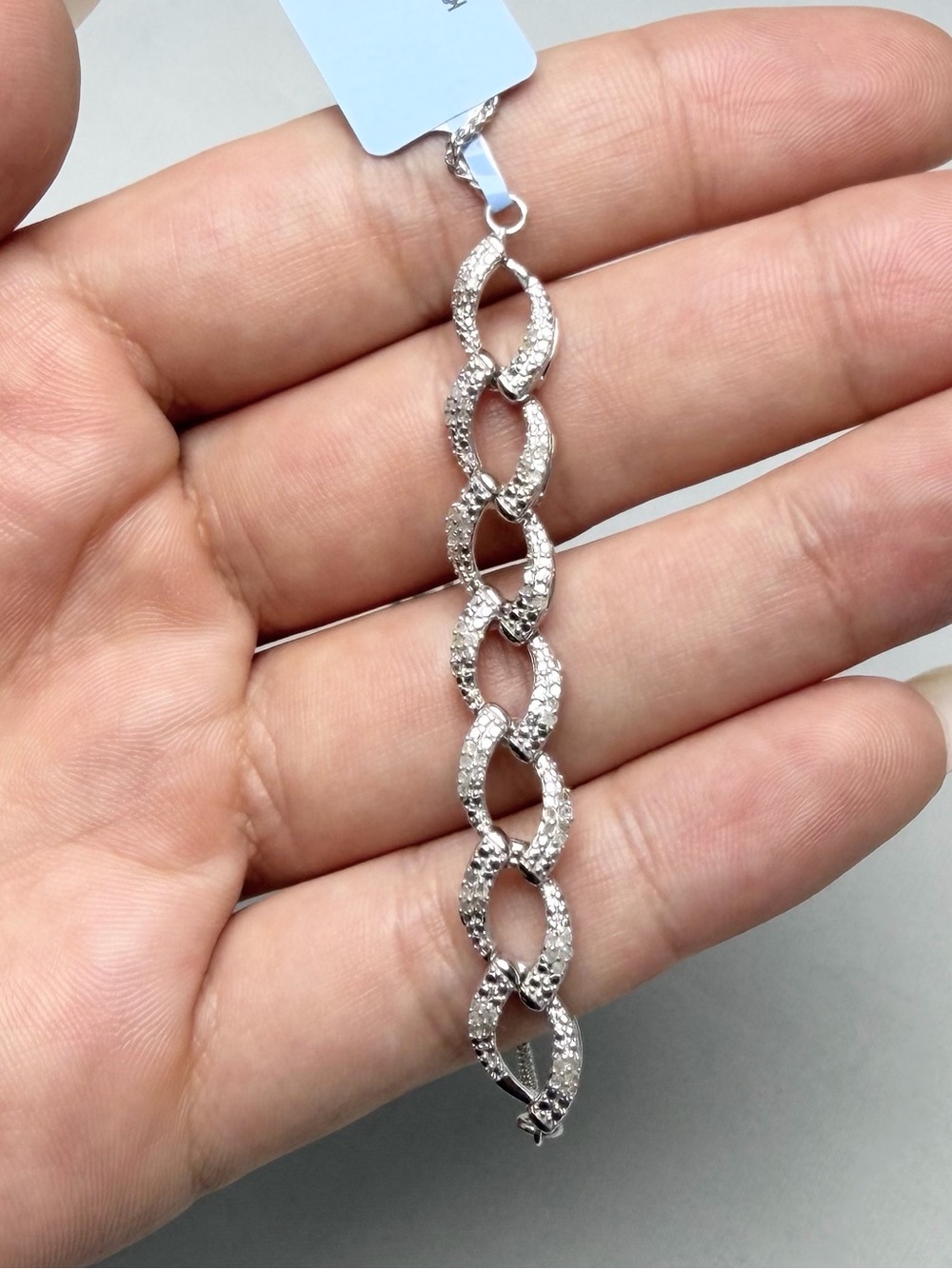 Natural Diamond Link Bolo Bracelet 0.50ctw Adjustable 6-9in Solid 925 Silver